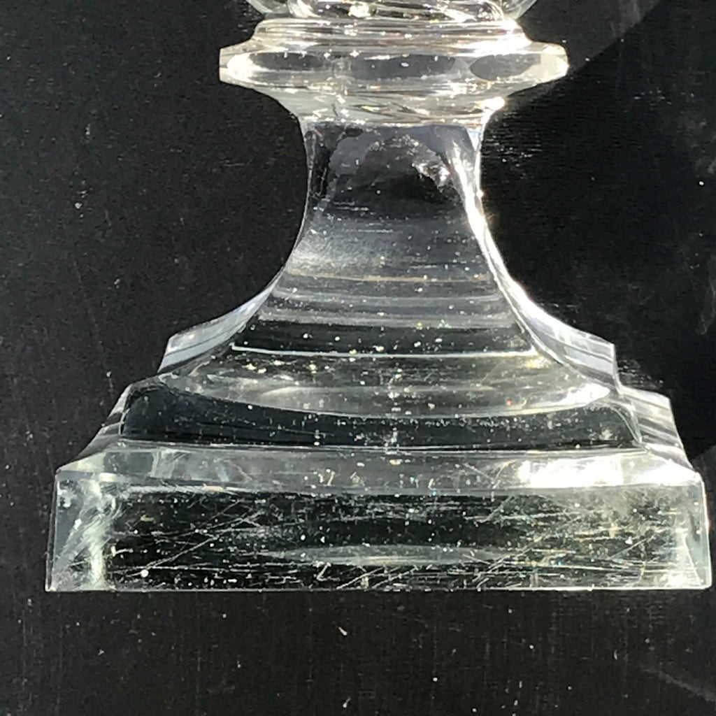 Pair of 19th Century Glass Urns - Stem Detail - 4