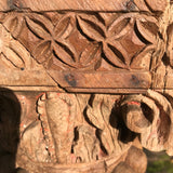 Matched Pair of Tall Asian Carved Columns - Detail View - 10