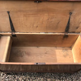 Georgian Elm Coffer with Heart Motif - Detail View - 4