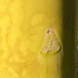 Enormous Yellow Chinese Ceramic Bottle Vase - Neck Detail View - 4
