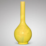 Enormous Yellow Chinese Ceramic Bottle Vase - Main View - 2