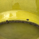 Enormous Yellow Chinese Ceramic Bottle Vase - Rim Detail View - 8