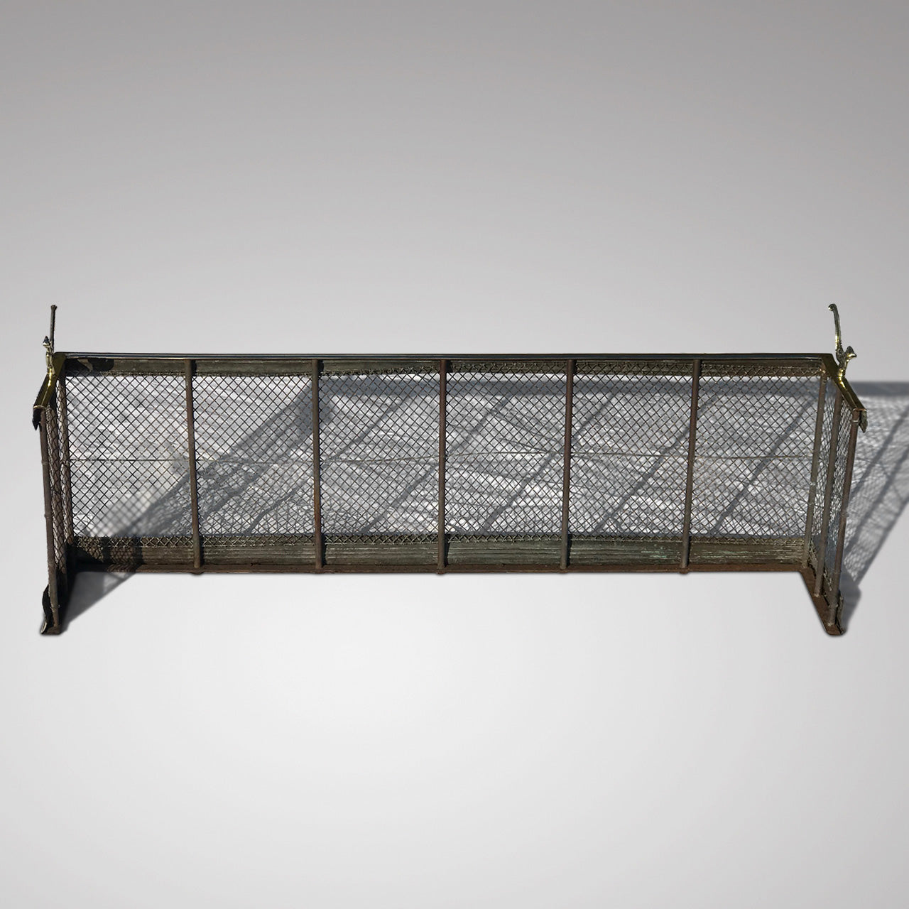 Fire Guard Rail 19th Century Fender Fire Guard with Brass Rails – Hobson May Collection