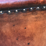 Early 20th Century Leather Armchair - Detail of Leather - 4