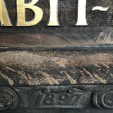 Large 19th Century Shop Sign - Detail View of Date - 3