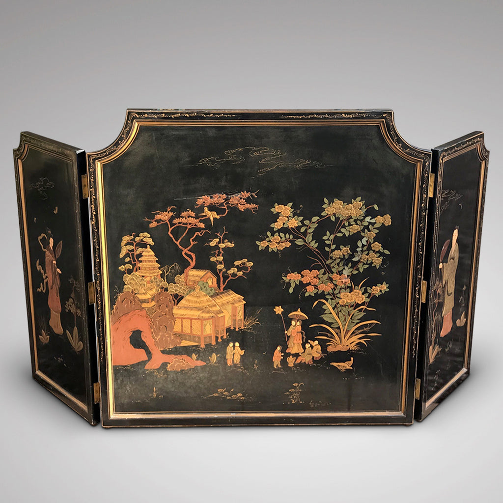 Large 19th Century Chinoiserie Folding Firescreen - Main View - 1