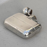 Solid Silver Hip Flask of Unusual Small Proportions - Main View - 2