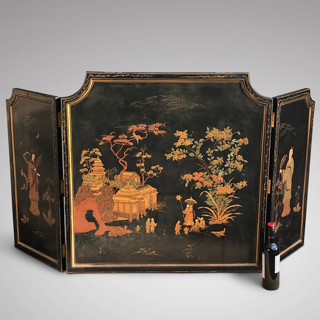 Large 19th Century Chinoiserie Folding Firescreen - Main View - 2