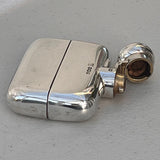 Solid Silver Hip Flask of Unusual Small Proportions - Main View - 3