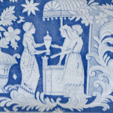 Large 19th Century Blue & White Cheese Dish - Pattern Detail - 3