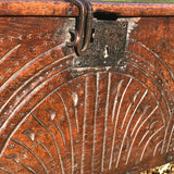 Small 17th Century Oak Coffer - Detail View - 3