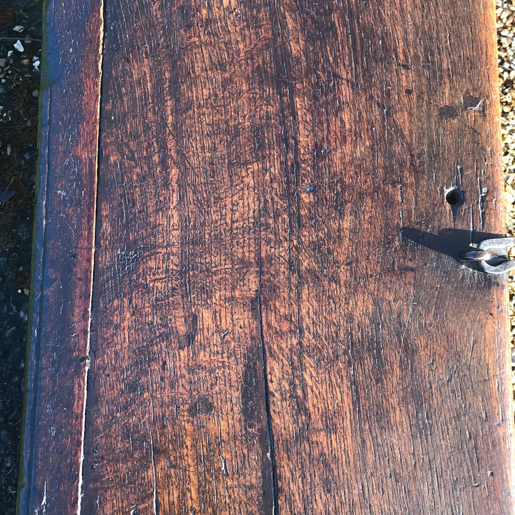 Small 17th Century Oak Coffer - Top View - 4