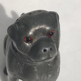 19th Century Novelty Pewter Dog Pepperette - Detail View - 5