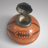 19th Century Stoneware Rugby Ball Inkwell - Main View - 2