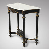 19th Century French Ebonised Console Table - Main View - 2