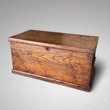 19th Century Elm Blanket Box - Front View - 2