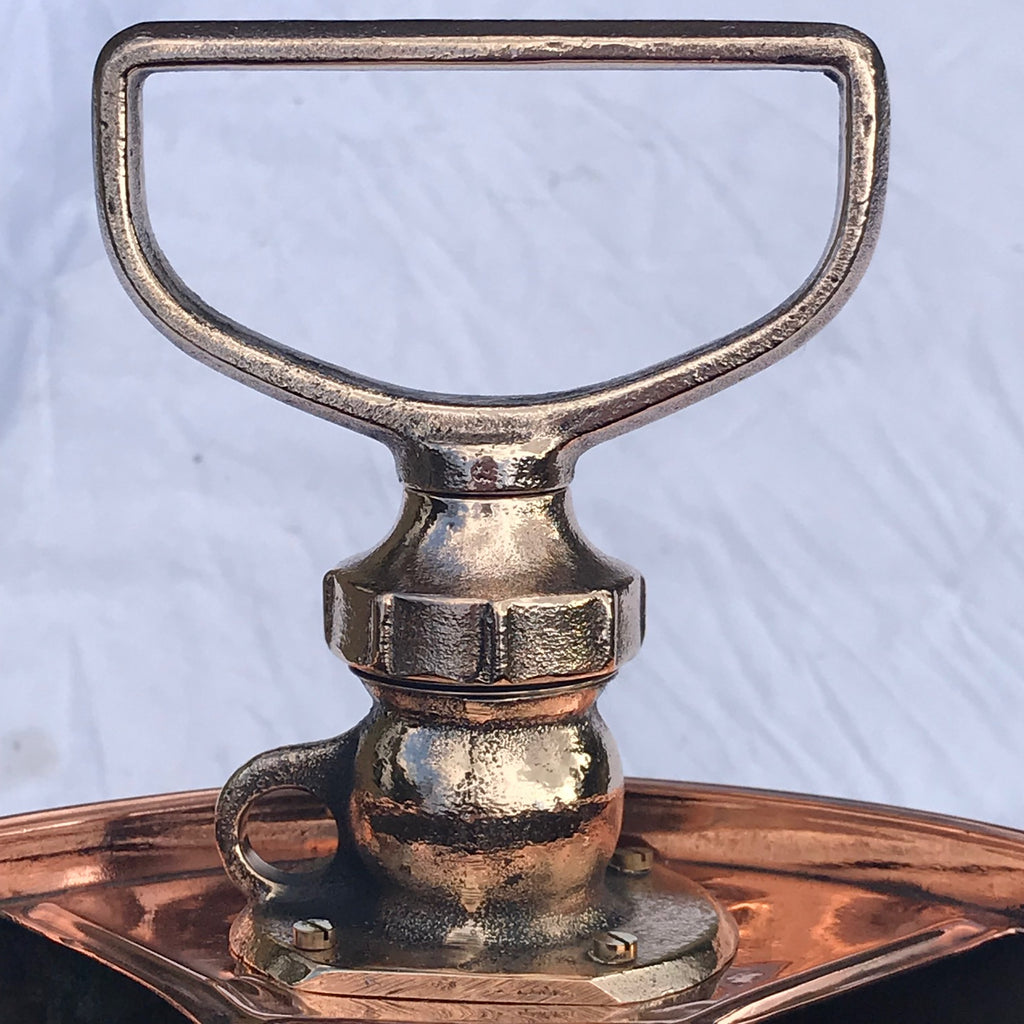 Early 20th Century Copper Fire Pump Stick Stand - Detail View - 7