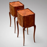 Superb Pair of French Antique Bedside Tables - Side View - 2