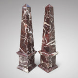 Pair of Early 20th Century Marble Obelisks - Main View - 1
