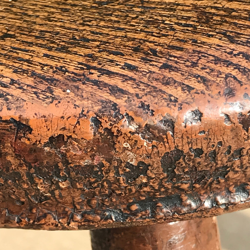 Early 19th Century Welsh Oak Stool - Detail View - 3