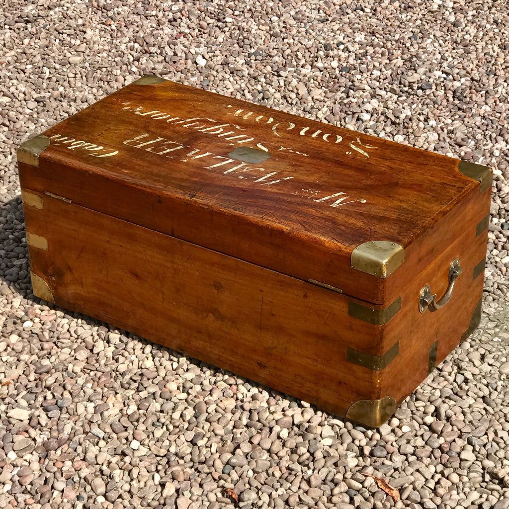 19th Century Camphor Cabin Trunk - Back View - 2