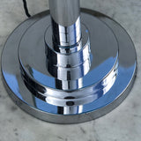 Art Deco Chrome Table Lamp with Glass Shade - Detail View - 2