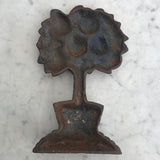 19th Century Cast Iron Orange Tree Door Stop - Back View - 2