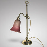 Edwardian Adjustable Brass Desk Lamp - Main View - 2