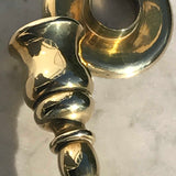 Pair of 19th Century Brass Candlesticks - Detail View - 3