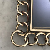 Victorian Brass Chain Link Photograph Frame - Detail View - 4
