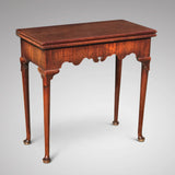 George II Mahogany Tea Table - Front & Side View - 1