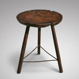 Early 19th Century Welsh Oak Cricket Table - Main View - 1