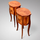Pair of French Kingwood Bedside Tables - Side View - 2