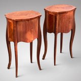 Pair of French Kingwood Bedside Tables - Back View - 3