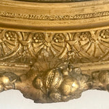 19th Century Oval Gilt Wood Mirror - Detail View - 5