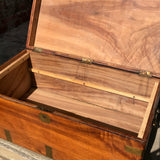 19th Century Camphor Wood Campaign Trunk - Inside View - 5