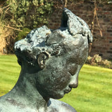 20th Century Bronze Sculpture of Amazone - Head Detail View - 4