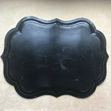 Victorian Papier Mache Tray Inlaid with Mother of Pearl - Back View - 3