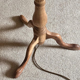 Vintage Bleached Oak Floor Standing Lamp - Detail View - 2