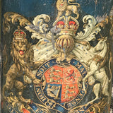 19th Century Blue Leather Stick Stand with Coat of Arms - Detail View - 6