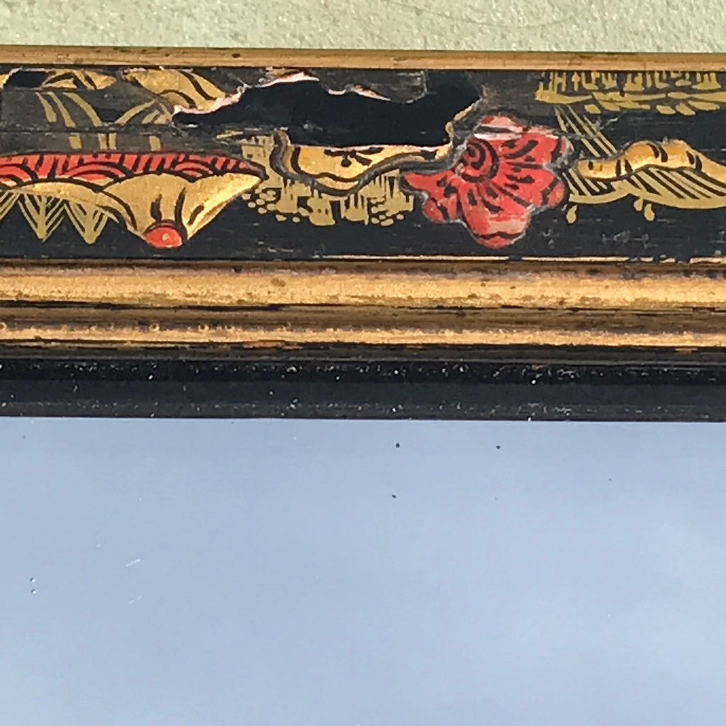 19th Century Mirror with Chinoiserie Decoration - Detail View - 2