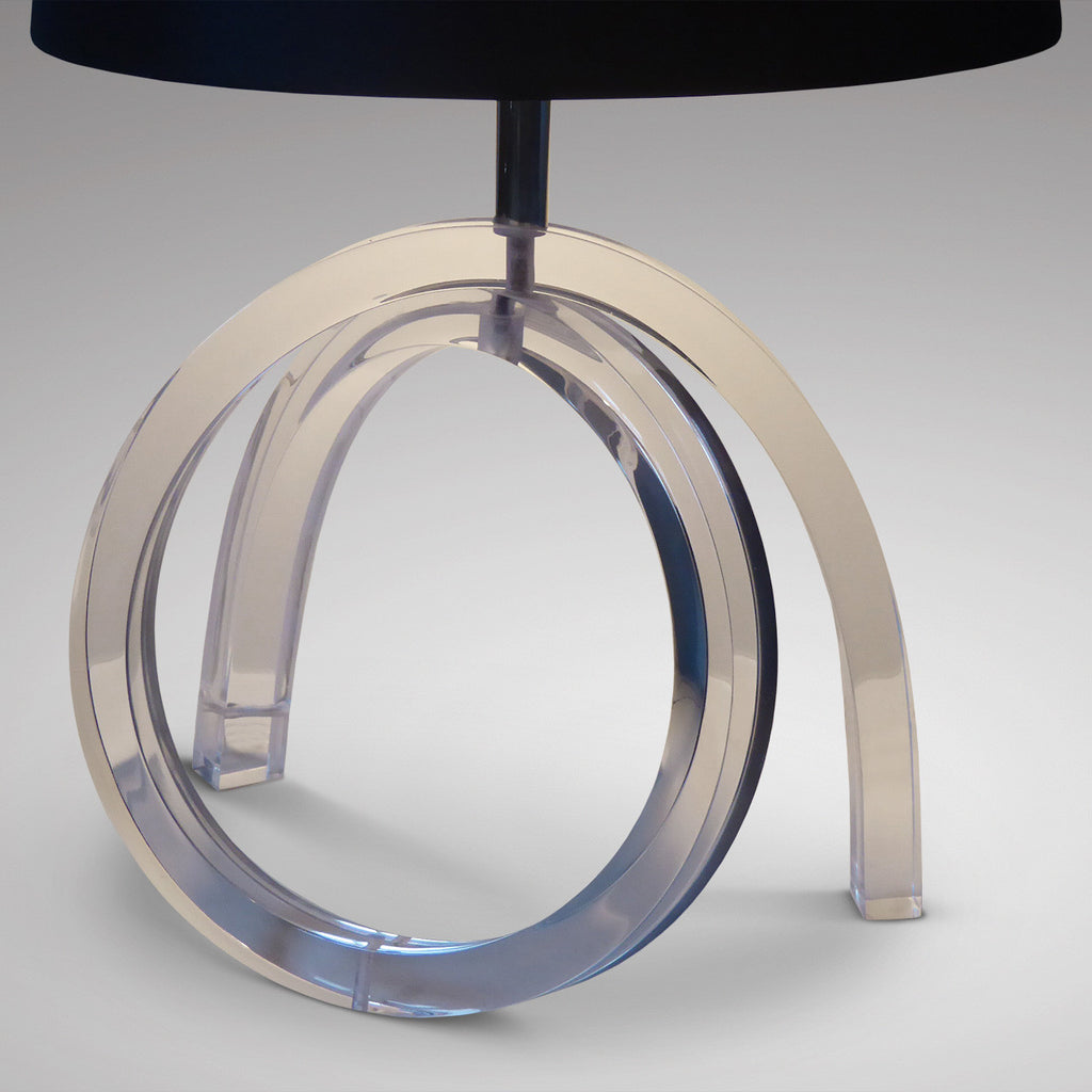 Lucite Table Lamp - Front View-1