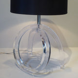 Lucite Table Lamp - Front View-3