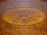 A Fine George III Marquetry Oval Tray on Stand - Hobson May Collection - 4