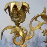 Pair of French Louis Phillipe Candelabra - Front View Detail