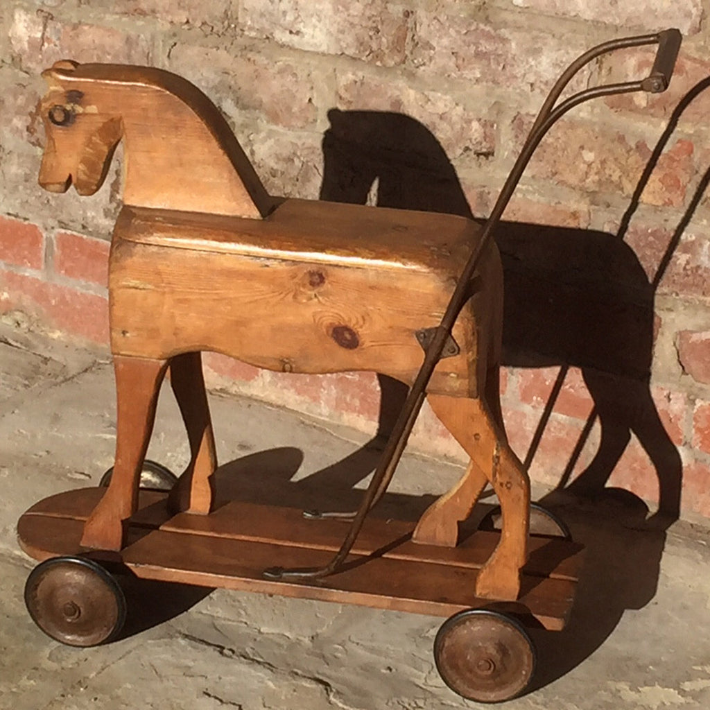 Victorian Pine Toy Horse - Side View Two