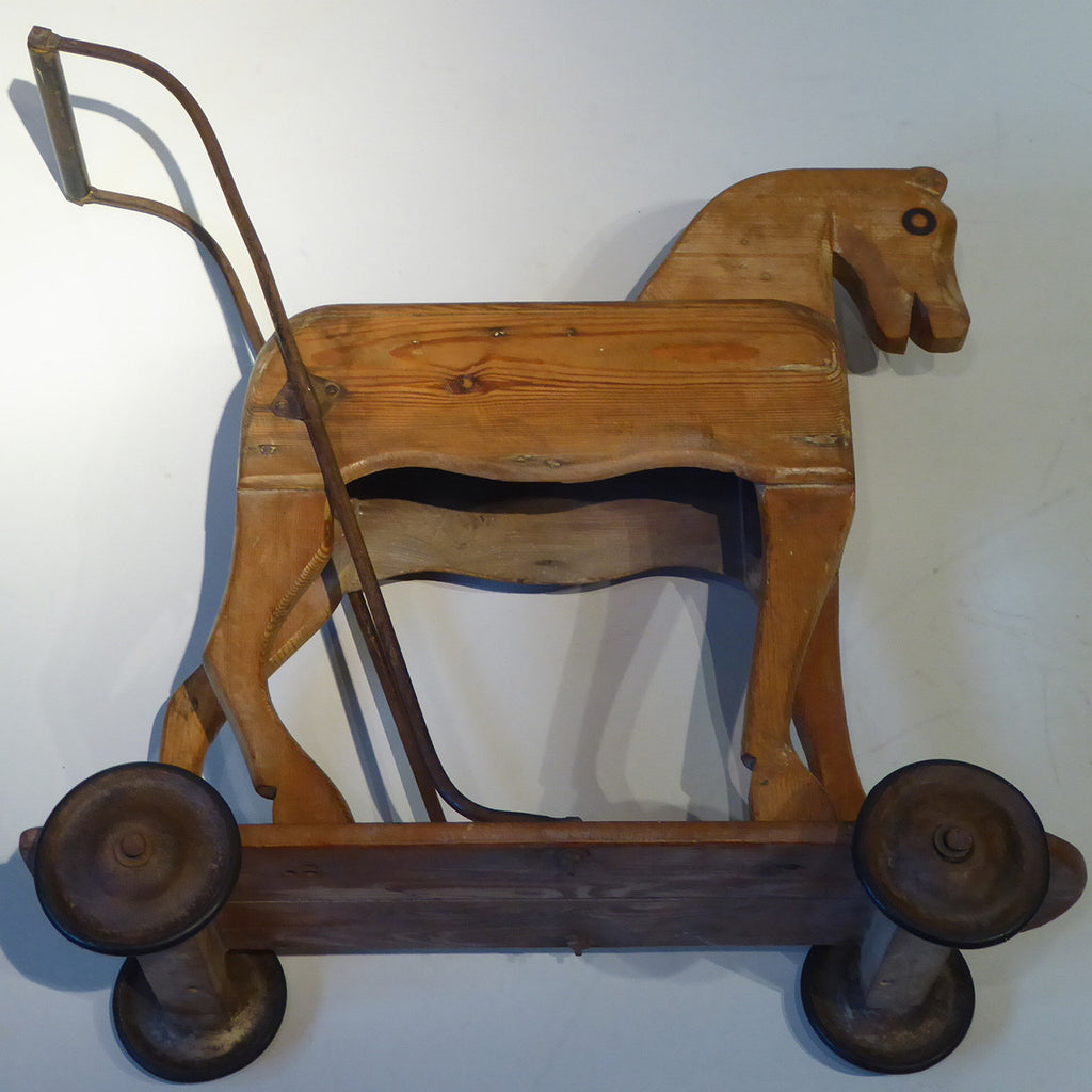 Victorian Pine Toy Horse - Underside View