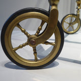 Vintage Brass Drinks Trolley - Detail View Two